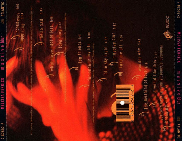 Melissa Ferrick : Massive Blur  (CD, Album)