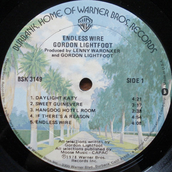 Gordon Lightfoot - Endless Wire (LP) (VG+) - Endless Media