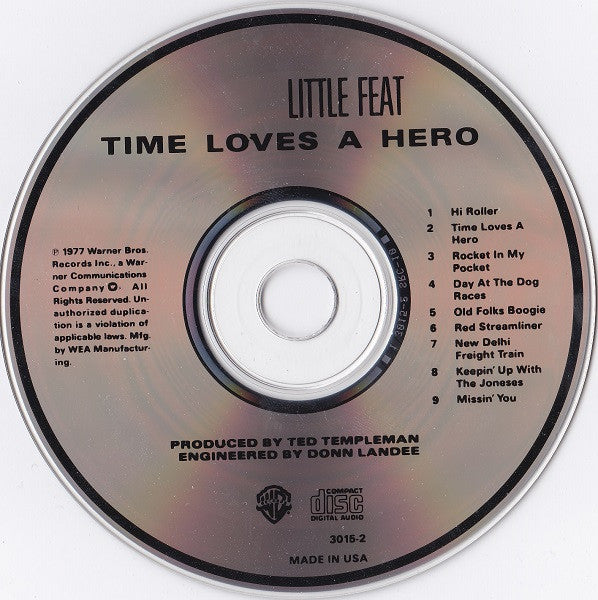 Little Feat : Time Loves A Hero (CD, Album, RE)
