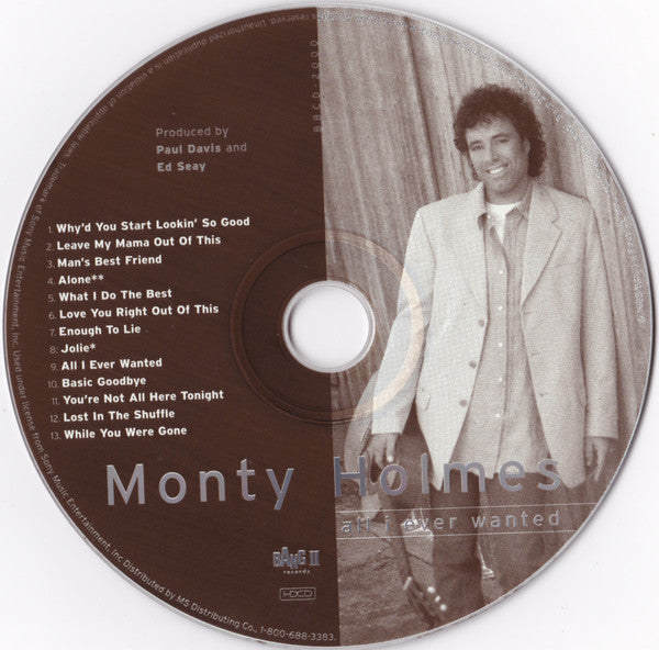 Monty Holmes : All I Ever Wanted (HDCD, Album)