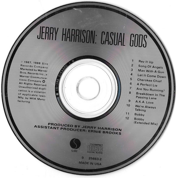 Jerry Harrison: Casual Gods : Casual Gods (CD, Album)