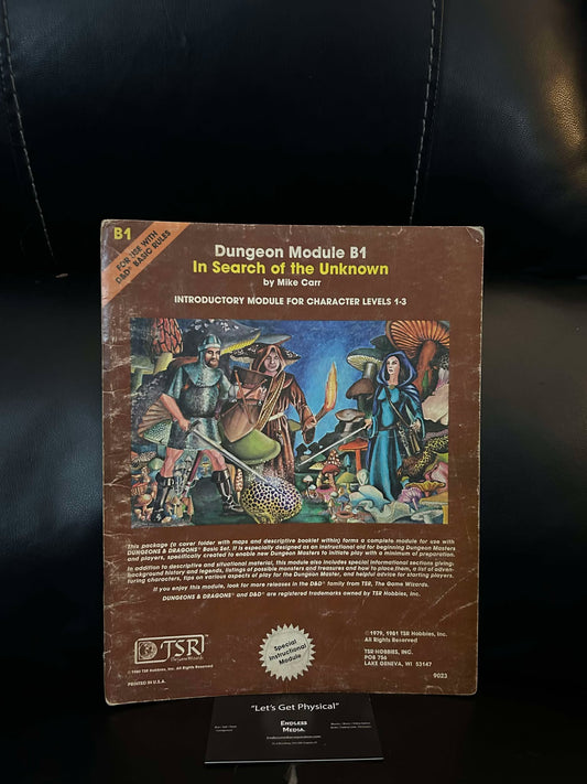 Dungeons & Dragons Basic Module B1 In Search of the Unknown Softcover Book