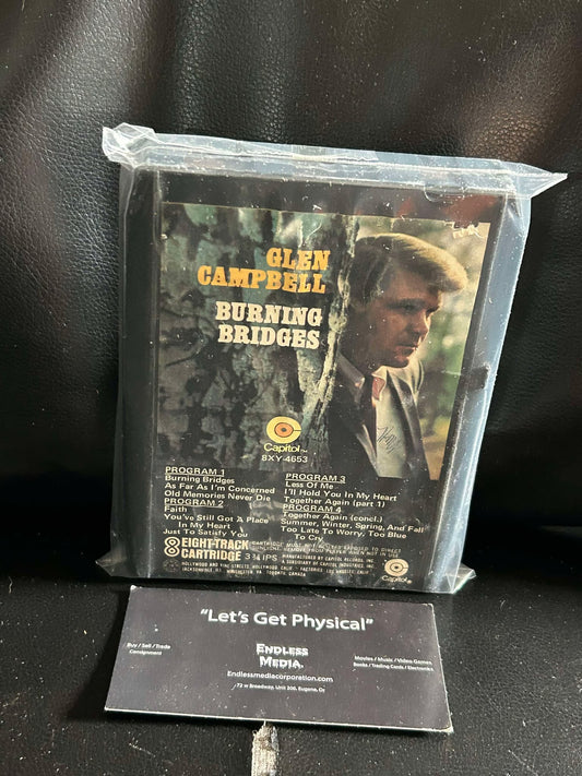 Glen Campbell - Burning Bridges (8-Track Cartridge) (G)