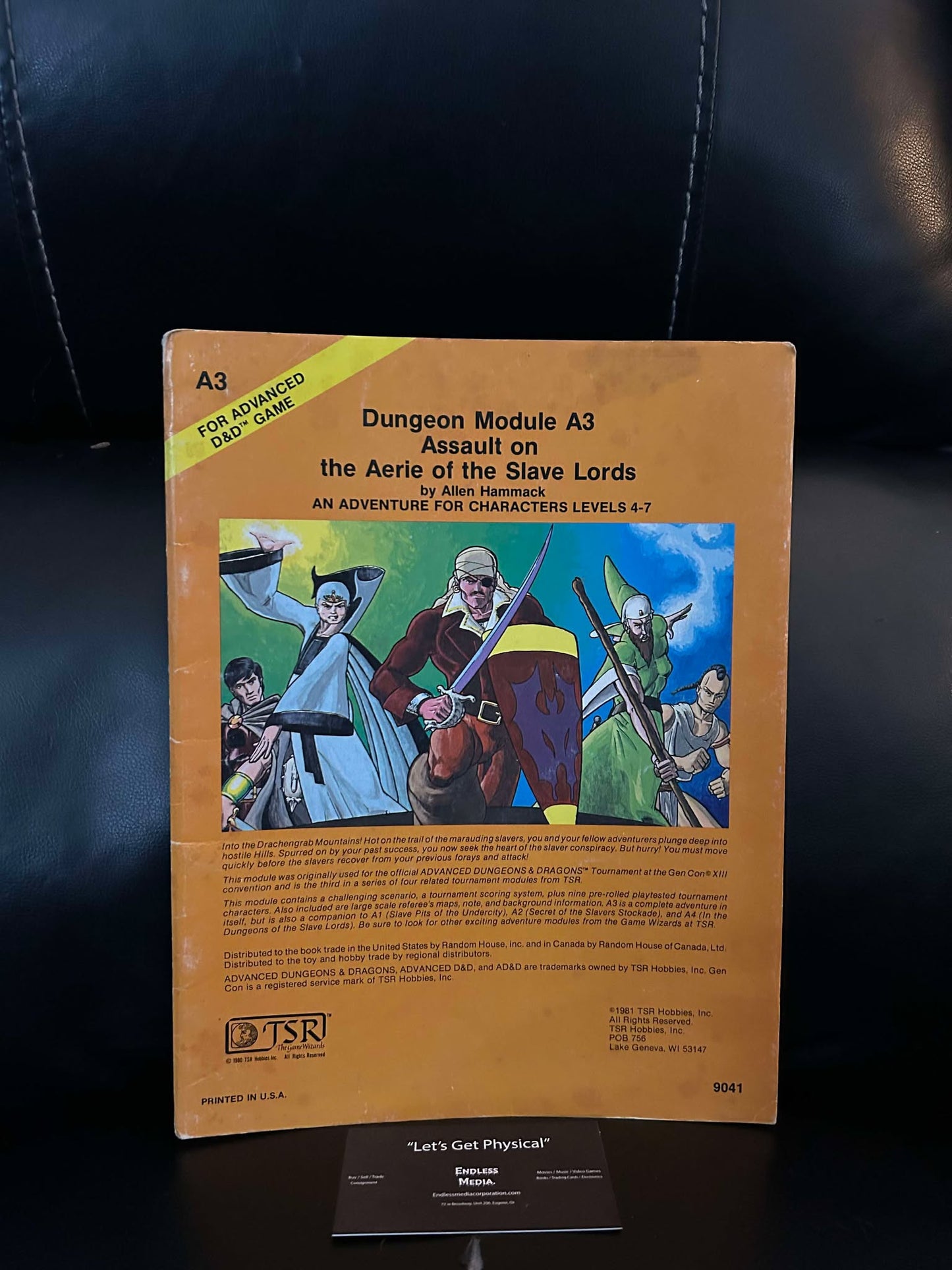 Advanced Dungeons & Dragons: Assault on the Aerie of the Slave Lords Module A3 Softcover Book