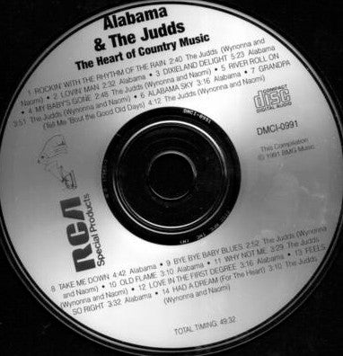 Alabama / The Judds : The Heart Of Country Music (CD, Comp)