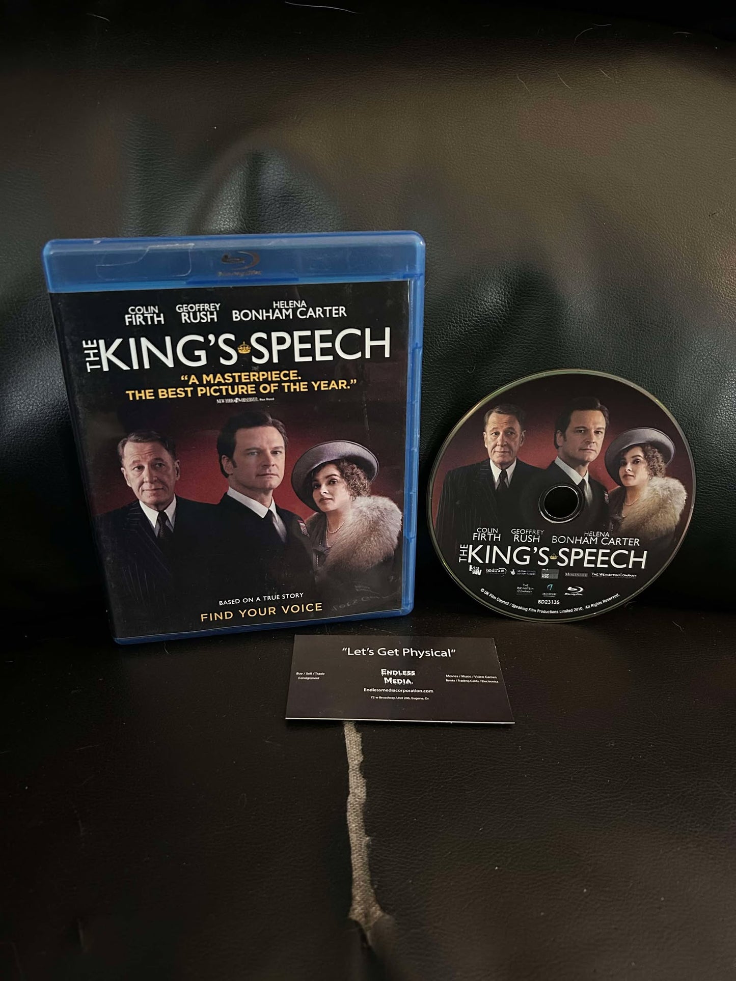 The King's Speech [Blu-ray] (Very Good)