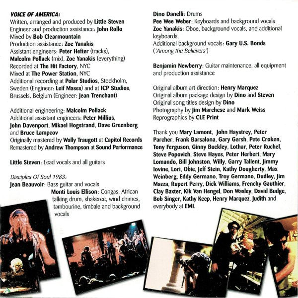 Little Steven : Men Without Women / Voice Of America (CD, Album, RE, RM + CD, Album, RE, RM + Comp, RE, )
