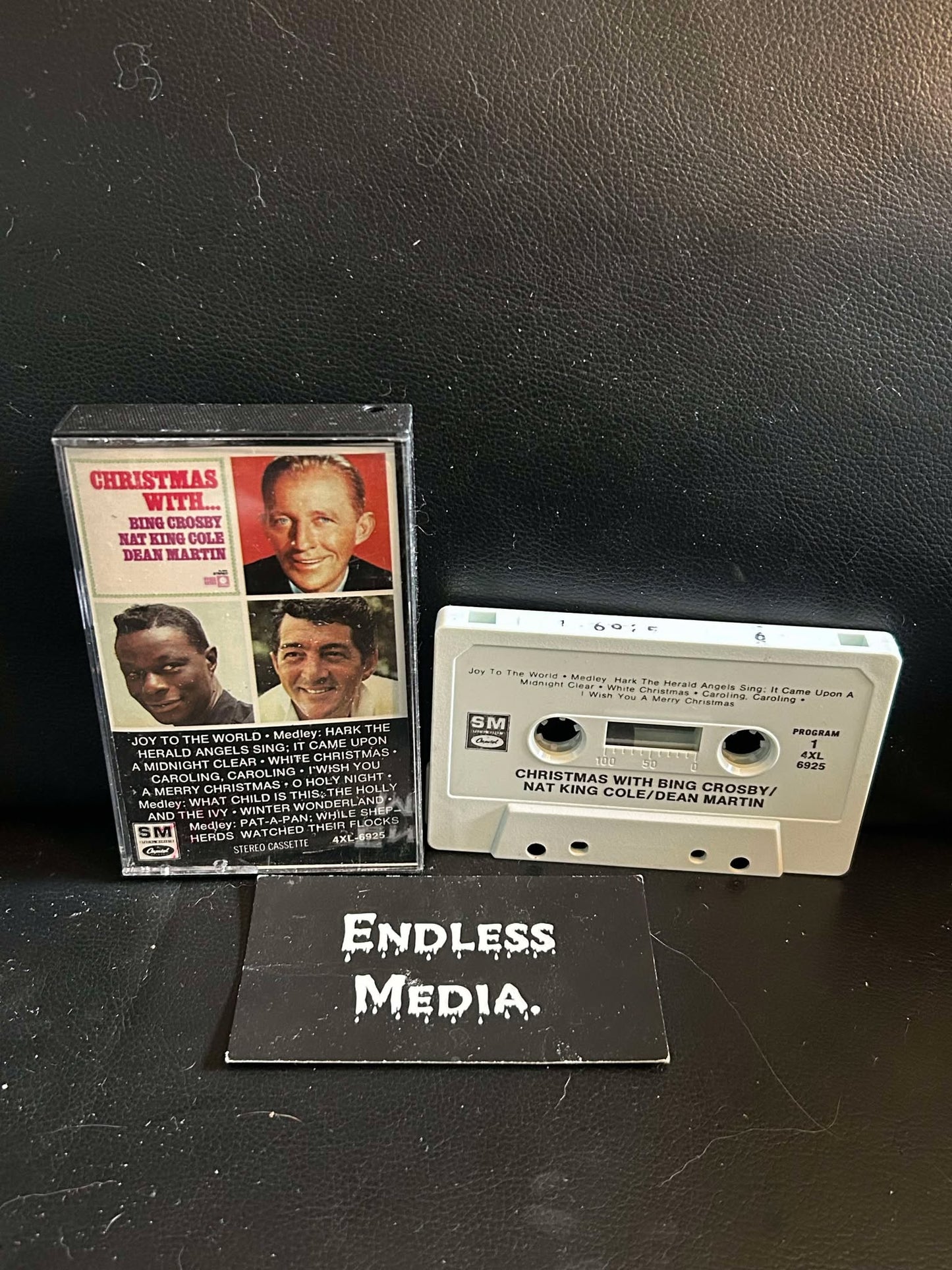 Bing Crosby / Nat King Cole / Dean Martin - Christmas With... (Cassette) (VG)