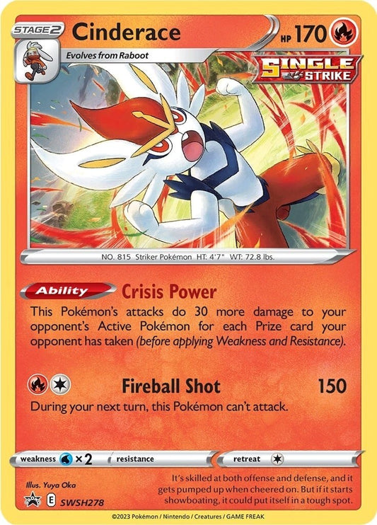 Cinderace - SWSH278 [SWSD - SWSH278] Pokemon Trading Card