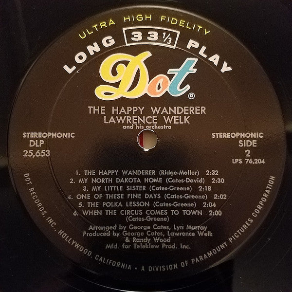 Lawrence Welk : The Happy Wanderer (LP, Album)