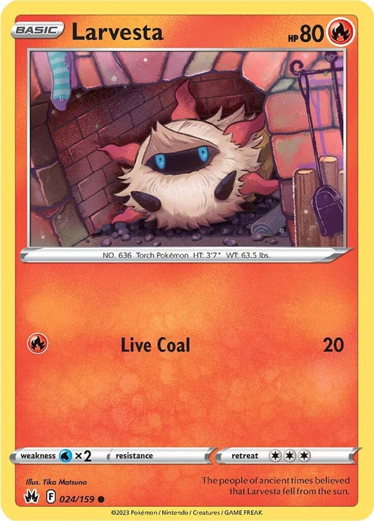 Larvesta [CRZ - 024/159] Pokemon Trading Card