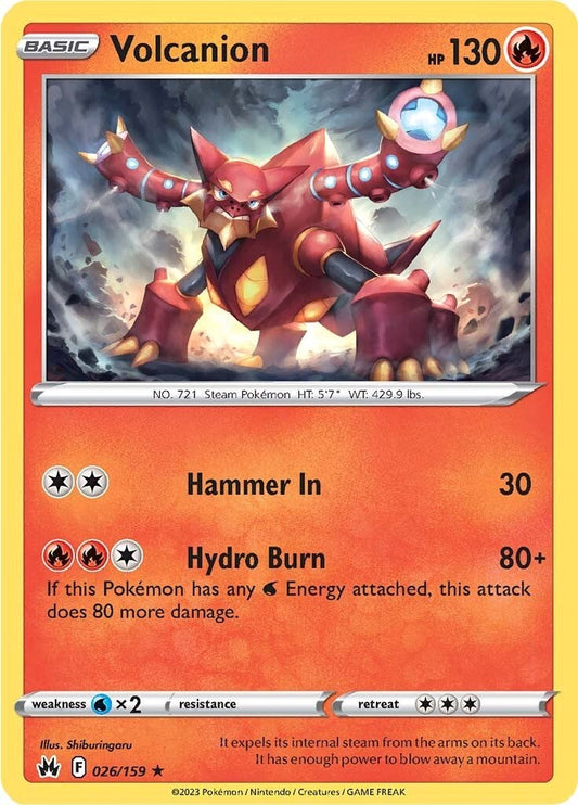 Volcanion [CRZ - 026/159] Pokemon Trading Card