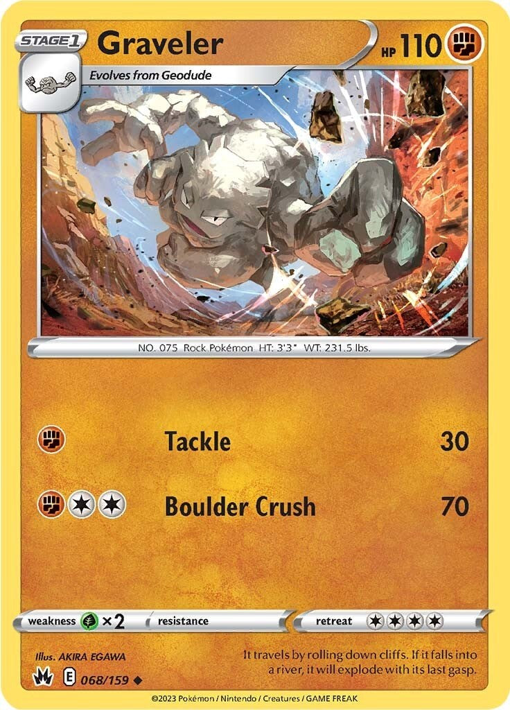 Graveler [CRZ - 068/159] Pokemon Trading Card