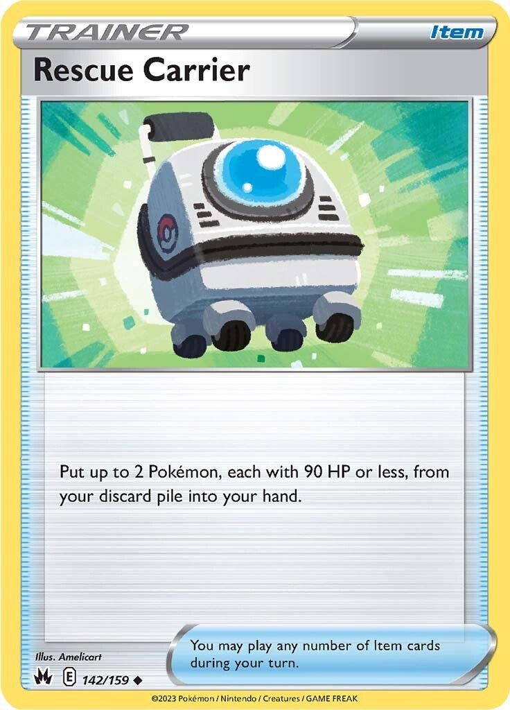 Rescue Carrier [CRZ - 142/159] Pokemon Trading Card