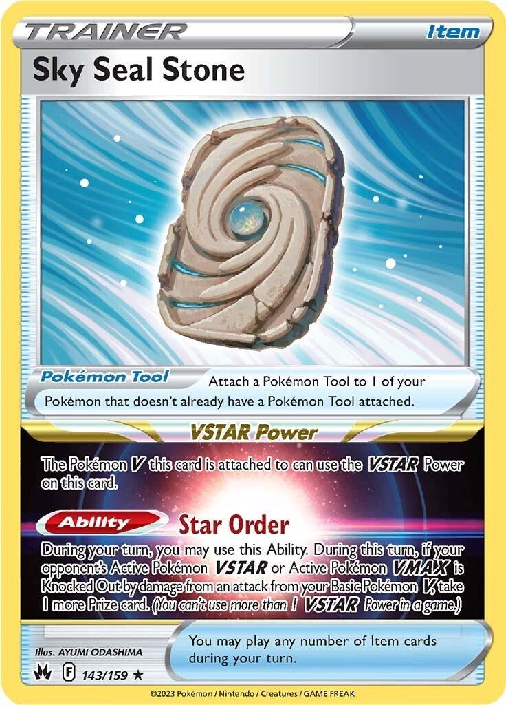 Sky Seal Stone [CRZ - 143/159] Pokemon Trading Card