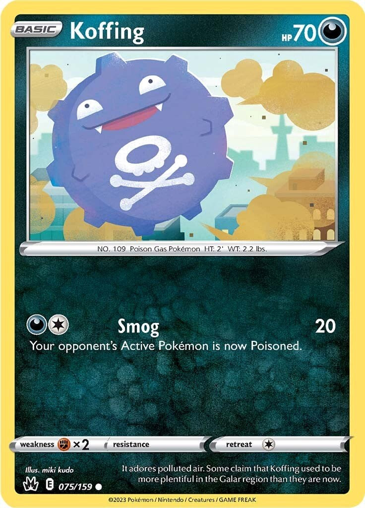 Koffing [CRZ - 075/159] Pokemon Trading Card