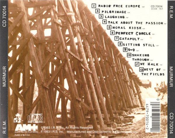 R.E.M. : Murmur (CD, Album, RE, RP)