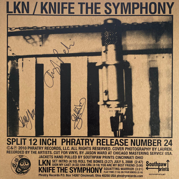 LKN / Knife The Symphony : Split (LP, Album)