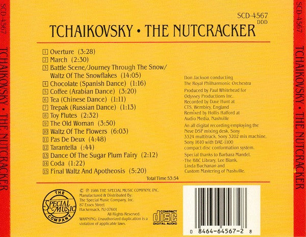 Royal Philharmonic Orchestra : The Tchaikovsky Nutcracker Ballet Suite (CD, Album)