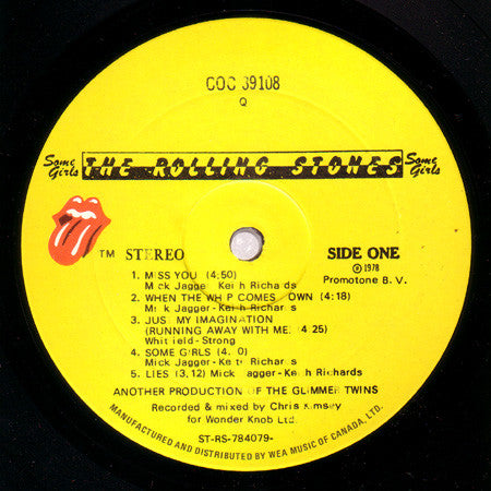 The Rolling Stones : Some Girls (LP, Album, 2nd)