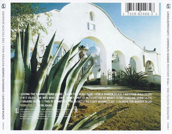 Linda Ronstadt and Emmylou Harris : Western Wall - The Tucson Sessions (CD, Album)