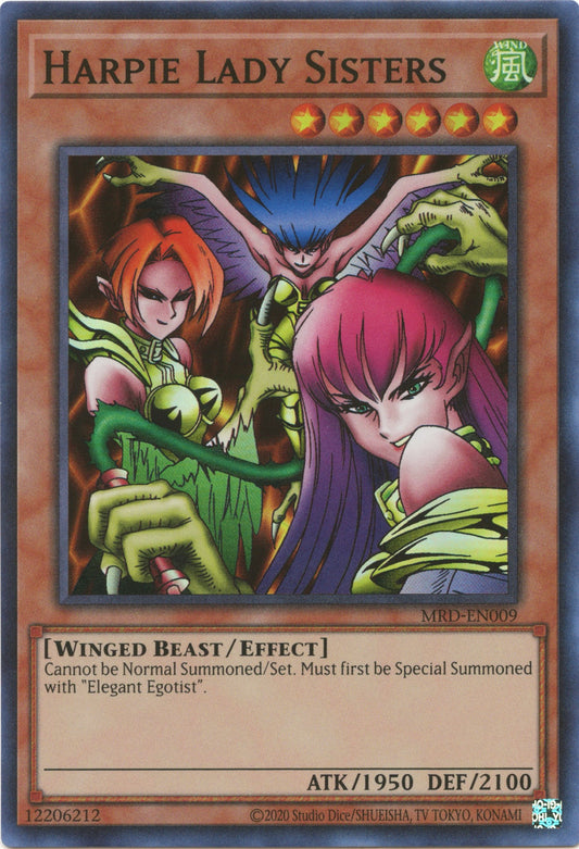 Harpie Lady Sisters [MRD-EN - MRD-EN009] Yu-Gi-Oh Trading Card