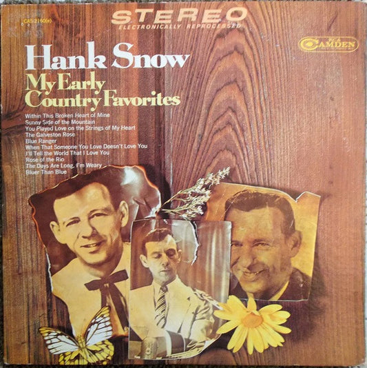 Hank Snow : My Early Country Favorites (LP, Album, RP)