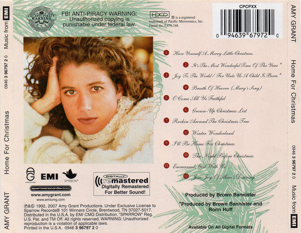 Amy Grant : Home For Christmas (HDCD, Album, RE, RM, Cin)