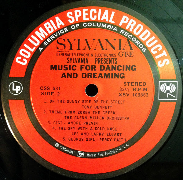 Various - Sylvania Presents Music For Dancing & Dreaming (LP) (VG) - Endless Media