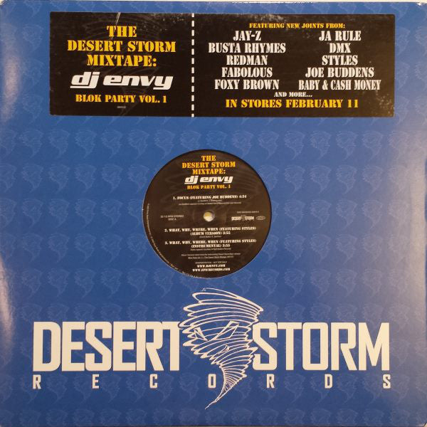 DJ Envy : The Desert Storm Mixtape: Blok Party Vol.1 (12", Single, Promo)