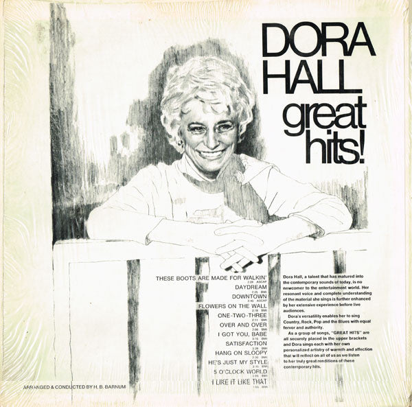 Dora Hall - Great Hits! (LP) (G+) - Endless Media