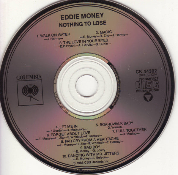 Eddie Money : Nothing To Lose (CD, Album)