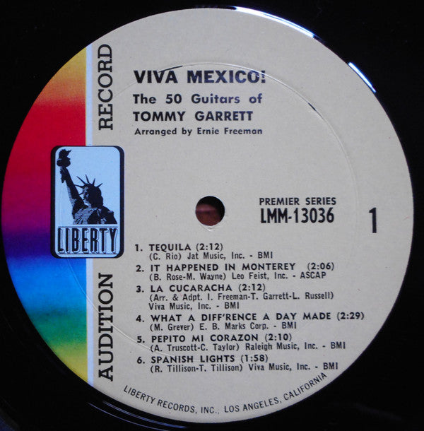 The 50 Guitars Of Tommy Garrett - ¡Viva Mexico! (LP) (VG+) - Endless Media