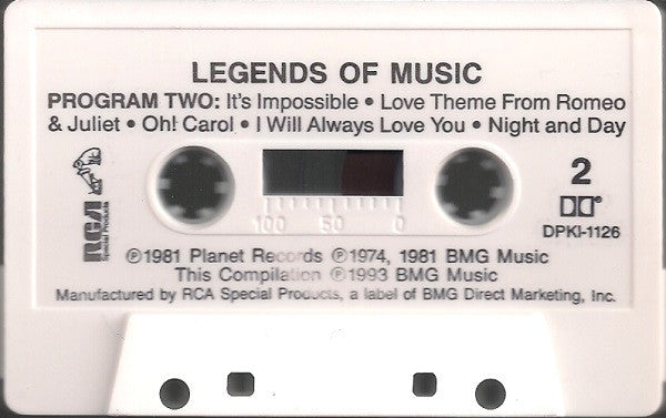 Various : Legends Of Music (Cass, Comp)