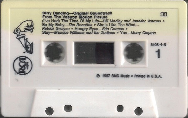 Various : Dirty Dancing (Original Soundtrack From The Vestron Motion Picture) (Cass, Album, Comp, Whi)