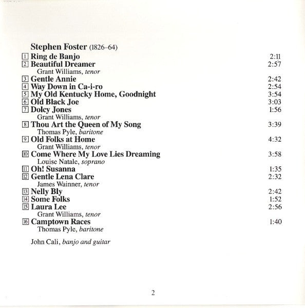 The Robert Shaw Chorale : Stephen Foster Song Book (CD)