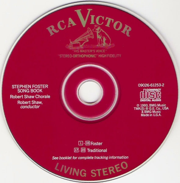 The Robert Shaw Chorale : Stephen Foster Song Book (CD)