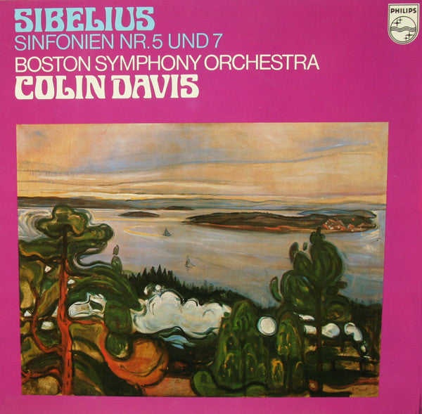 Jean Sibelius - Boston Symphony Orchestra / Sir Colin Davis : Sinfonien Nr. 5 Und 7 (LP)