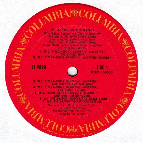 W.C. Fields : W.C. Fields On Radio With Edgar Bergen & Charlie McCarthy (LP, RP)