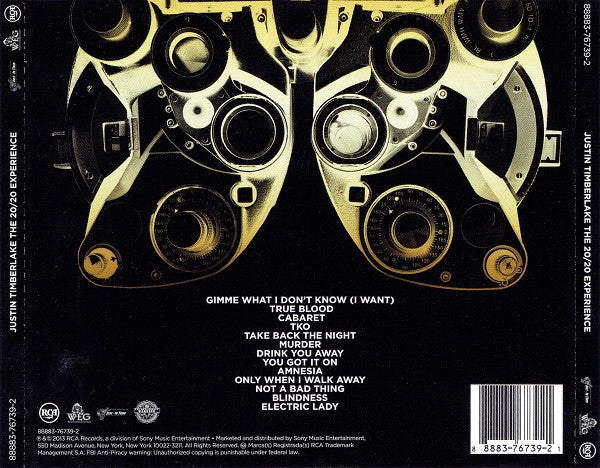 Justin Timberlake : The 20/20 Experience (2 Of 2) (2xCD, Album, Dlx, Tar)