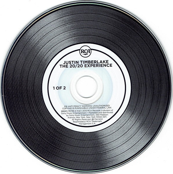 Justin Timberlake : The 20/20 Experience (2 Of 2) (2xCD, Album, Dlx, Tar)