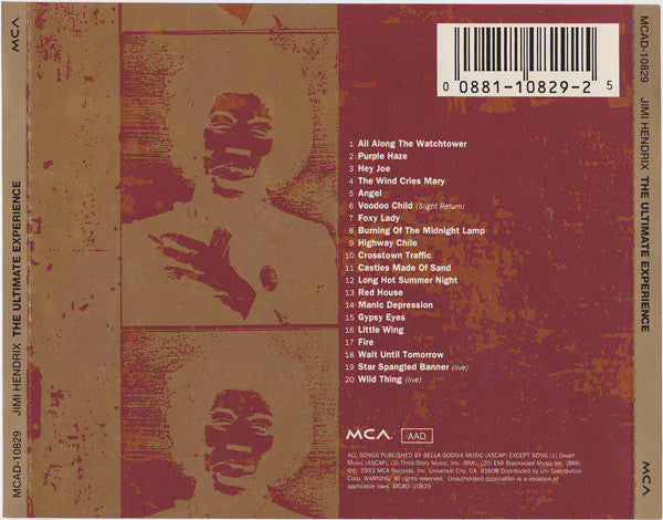 Jimi Hendrix : The Ultimate Experience (CD, Comp)