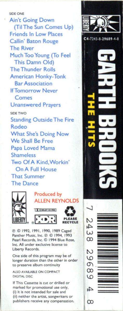 Garth Brooks : The Hits (Cass, Comp, HX )