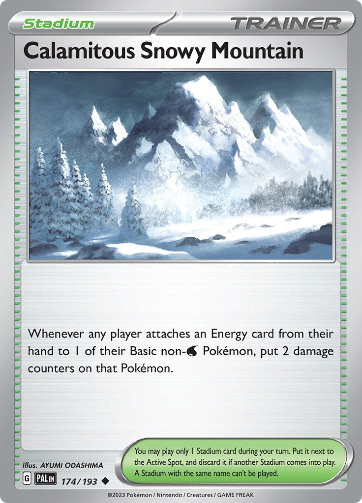 Calamitous Snowy Mountain [PAL - 174/193] Pokemon Trading Card