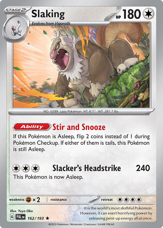 Slaking [PAL - 162/193] Pokemon Trading Card