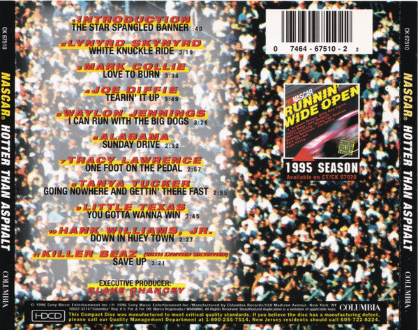 Various : Nascar: Hotter Than Asphalt (HDCD, Album)
