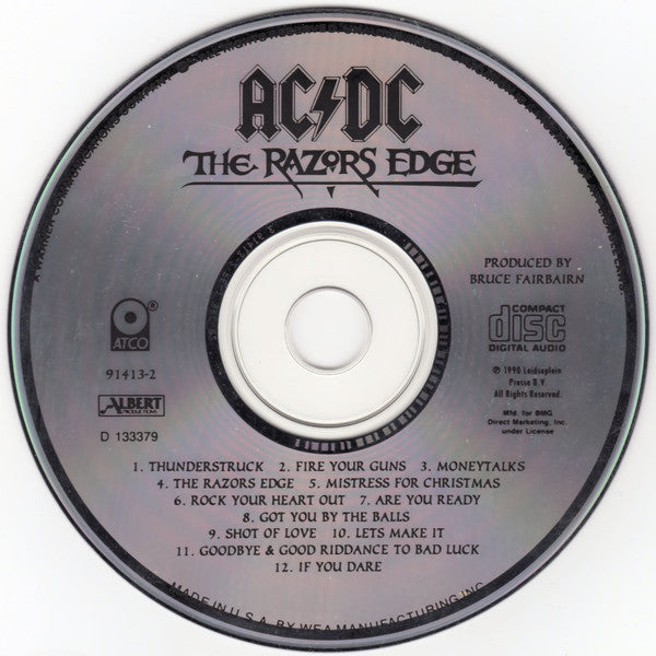 AC/DC : The Razors Edge (CD, Album, Club)