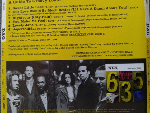 Dag : A Guide To Groovy Lovin' (CD, Promo, Smplr)