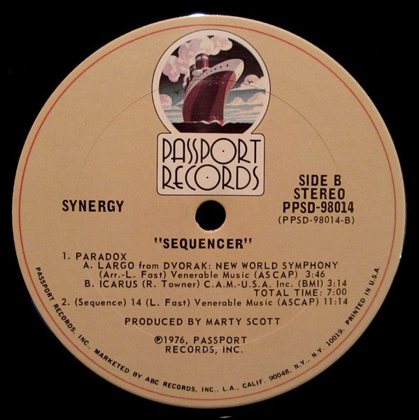 Synergy  - Sequencer (LP) (VG) - Endless Media