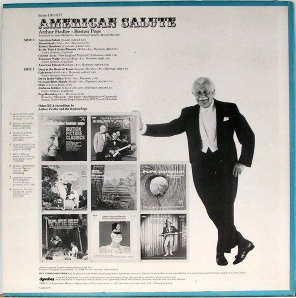 Arthur Fiedler  /  Boston Pops Orchestra, Chet Atkins : American Salute (LP, Comp)